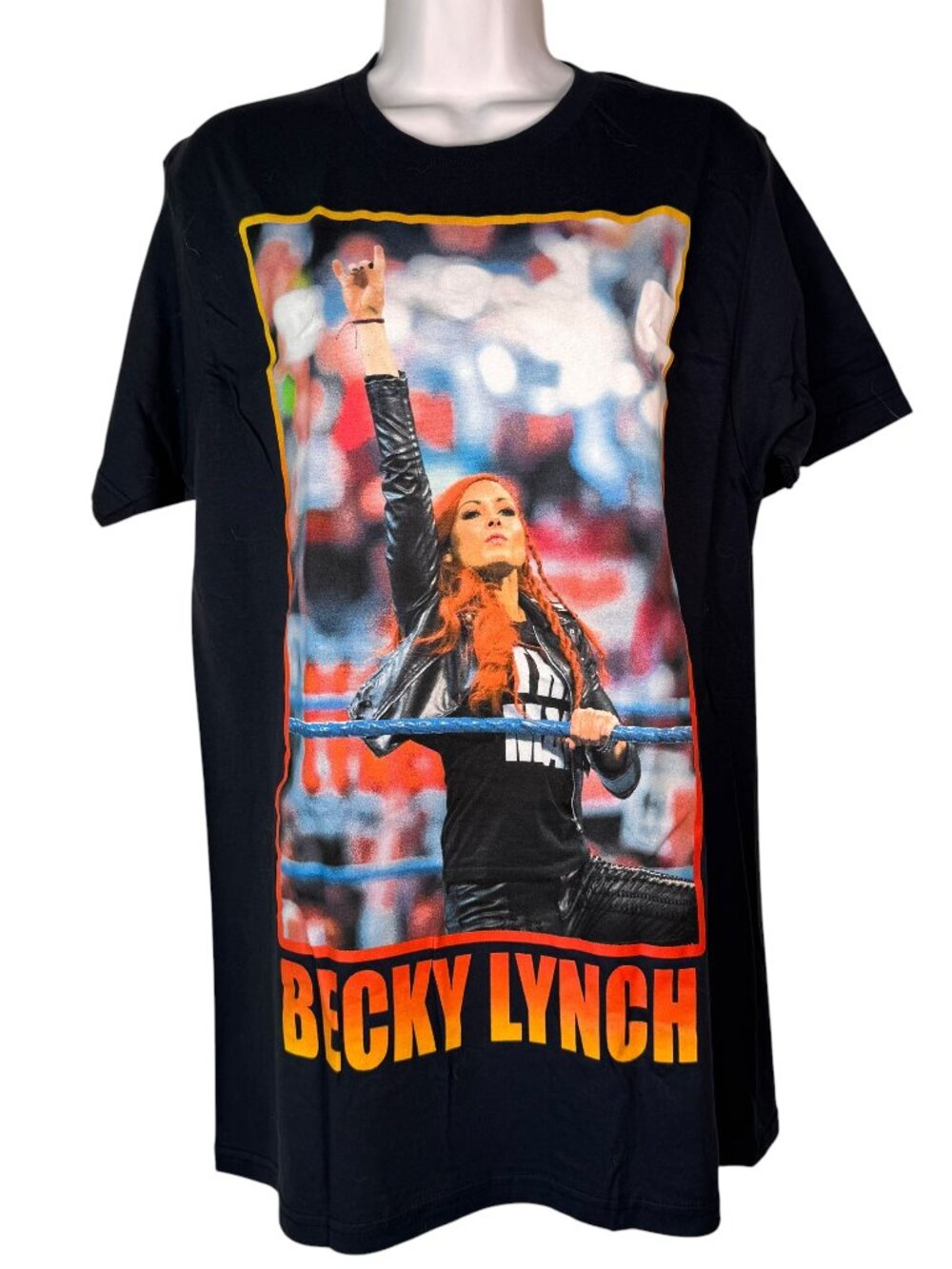 WWE Becky Lynch in Ring Blue T-shirt Tee Wrestling Wrestler Summer Slam Medium